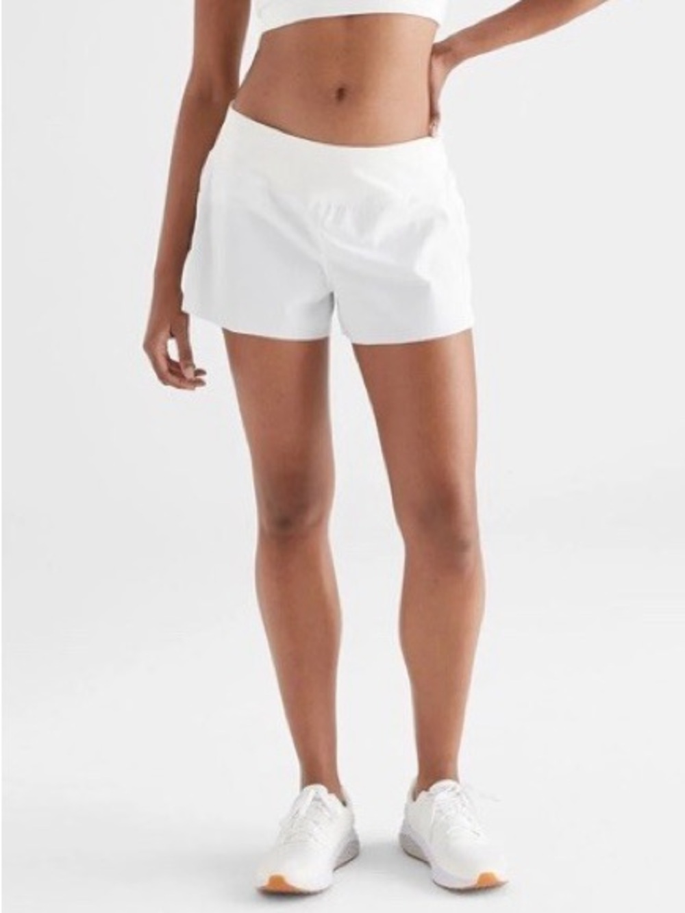 NOBULL 3” Pace Shorts in White Sz M